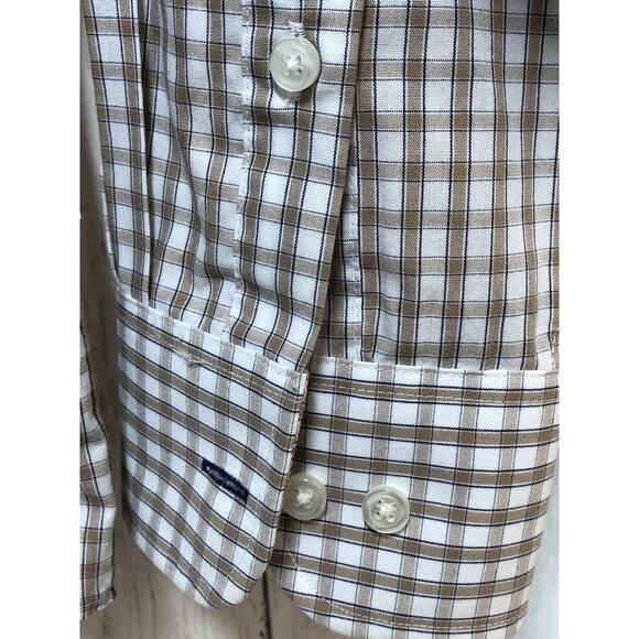 IZOD Wrinkle Free Quick Dry Twill Plaid Button Down Long Sleeve Shirt - Picture 8 of 12